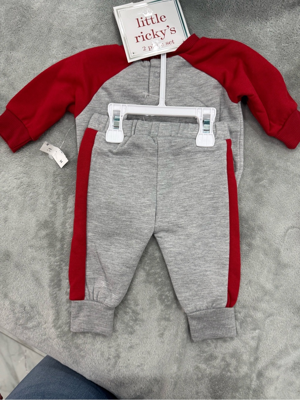 Little Ricky Red Toddler Sweatshirt Set - Picture 4 of 5